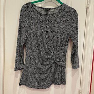 Pretty Black & White Polka Dot Top